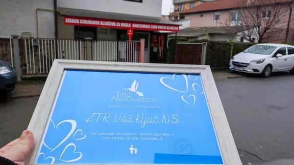 Zahvalnica za humanitarni rad